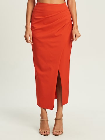 BWLDR Skirt 'HANNAH' in Orange: front