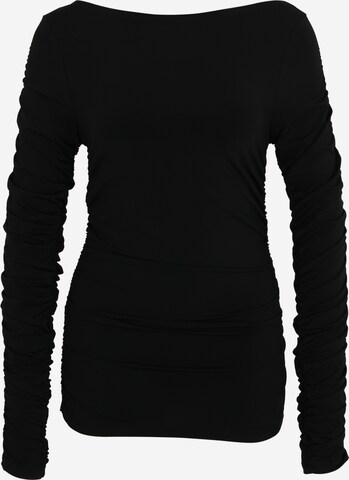Selected Femme Tall Shirt 'MACE' in Zwart: voorkant