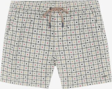 Scalpers Board Shorts 'Lotus' in Brown: front