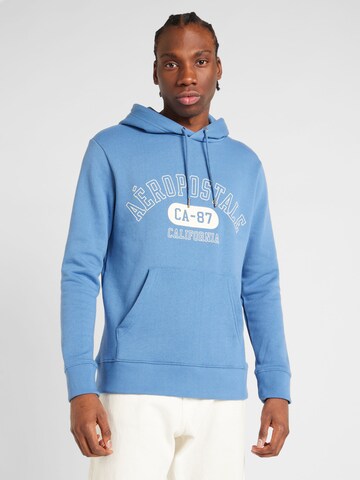 Sweat-shirt 'CALIFORNIA' AÉROPOSTALE en bleu : devant