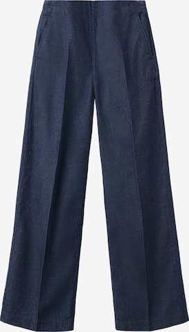 MANGOLoosefit Hlače na crtu 'CARLA' - plava boja: prednji dio