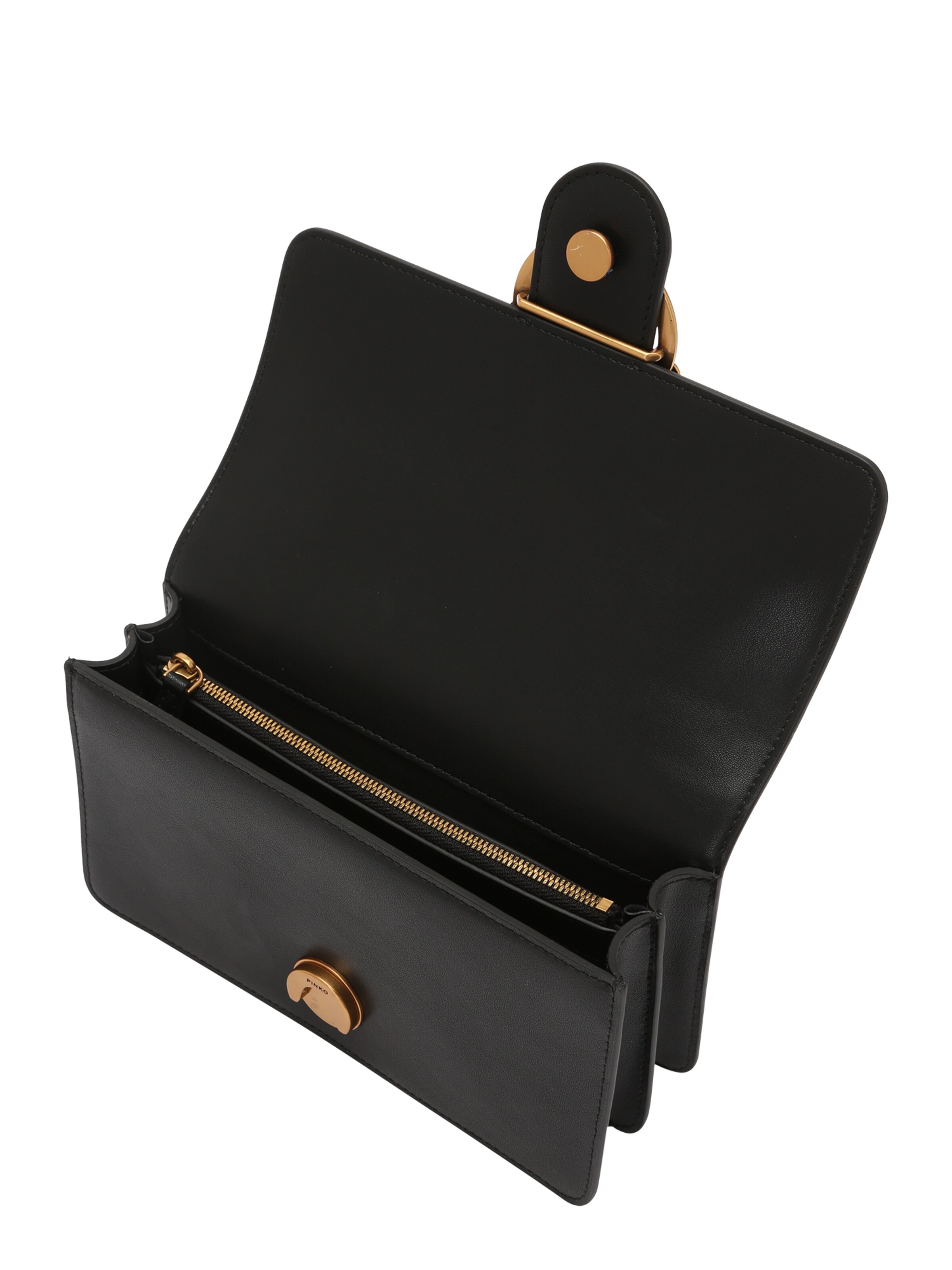 PINKO Чанта с презрамки 'LOVE ONE' в черно