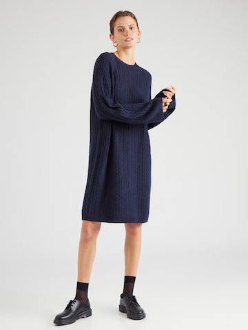 TOMMY HILFIGER - Vestido de punto en azul: frente