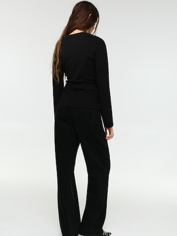 Pull&Bear Shirt in Schwarz