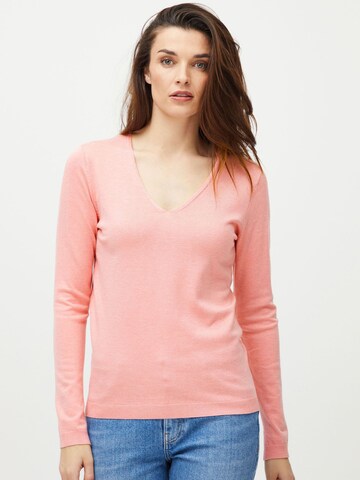 Pullover ' SARA ' di PULZ Jeans in arancione: frontale