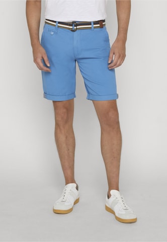 INDICODE JEANS - Regular Calças chino 'Royler' em azul: frente