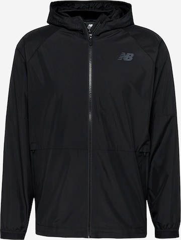 new balance Athletic Jacket in Black: front
