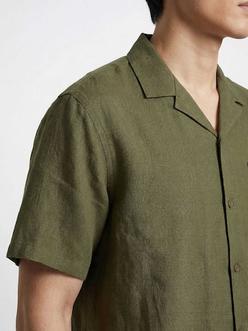 TRAPP Regular Fit Hemd 'Lino' in Grün