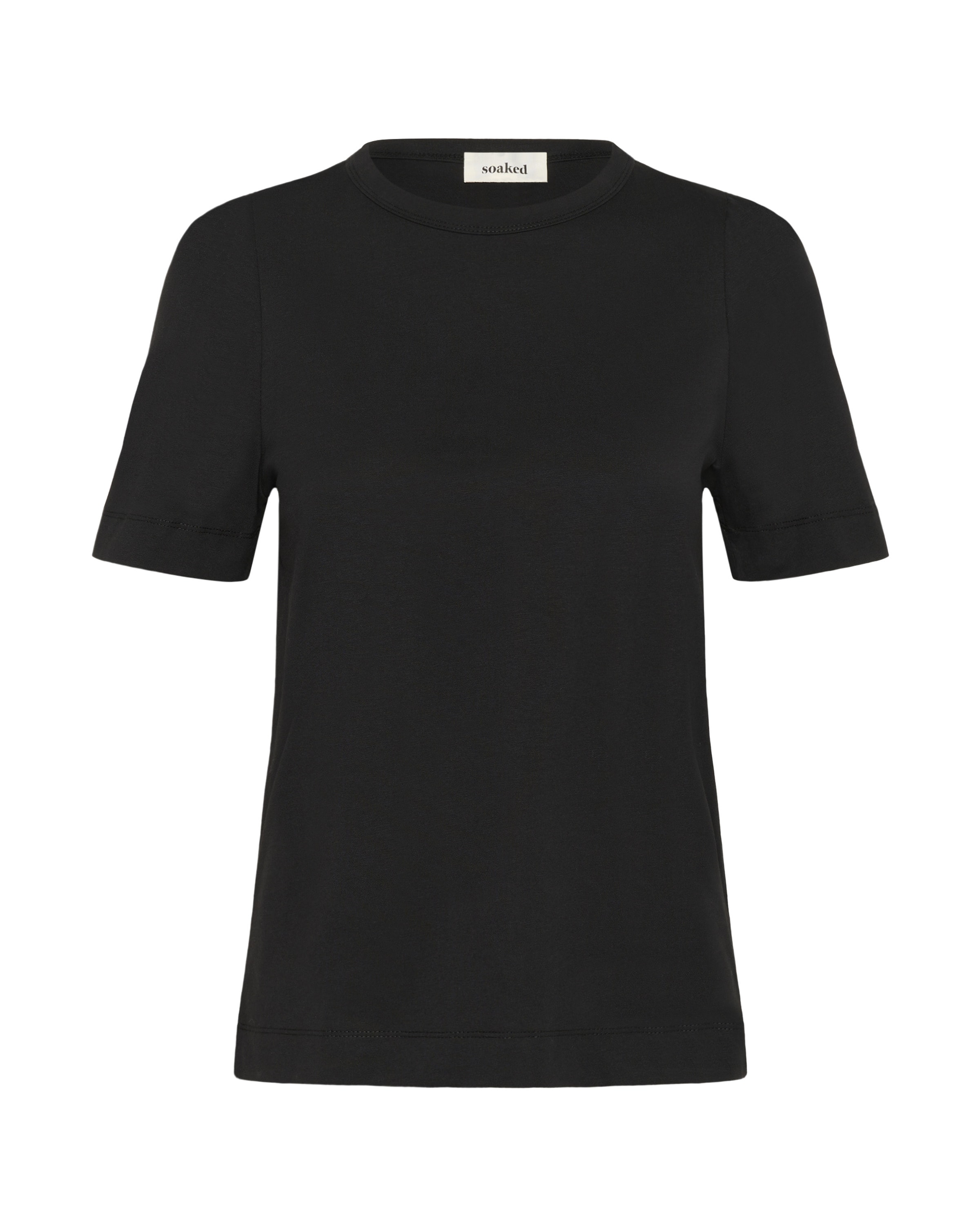 SOAKED IN LUXURYMajica 'Jina' - crna boja: prednji dio