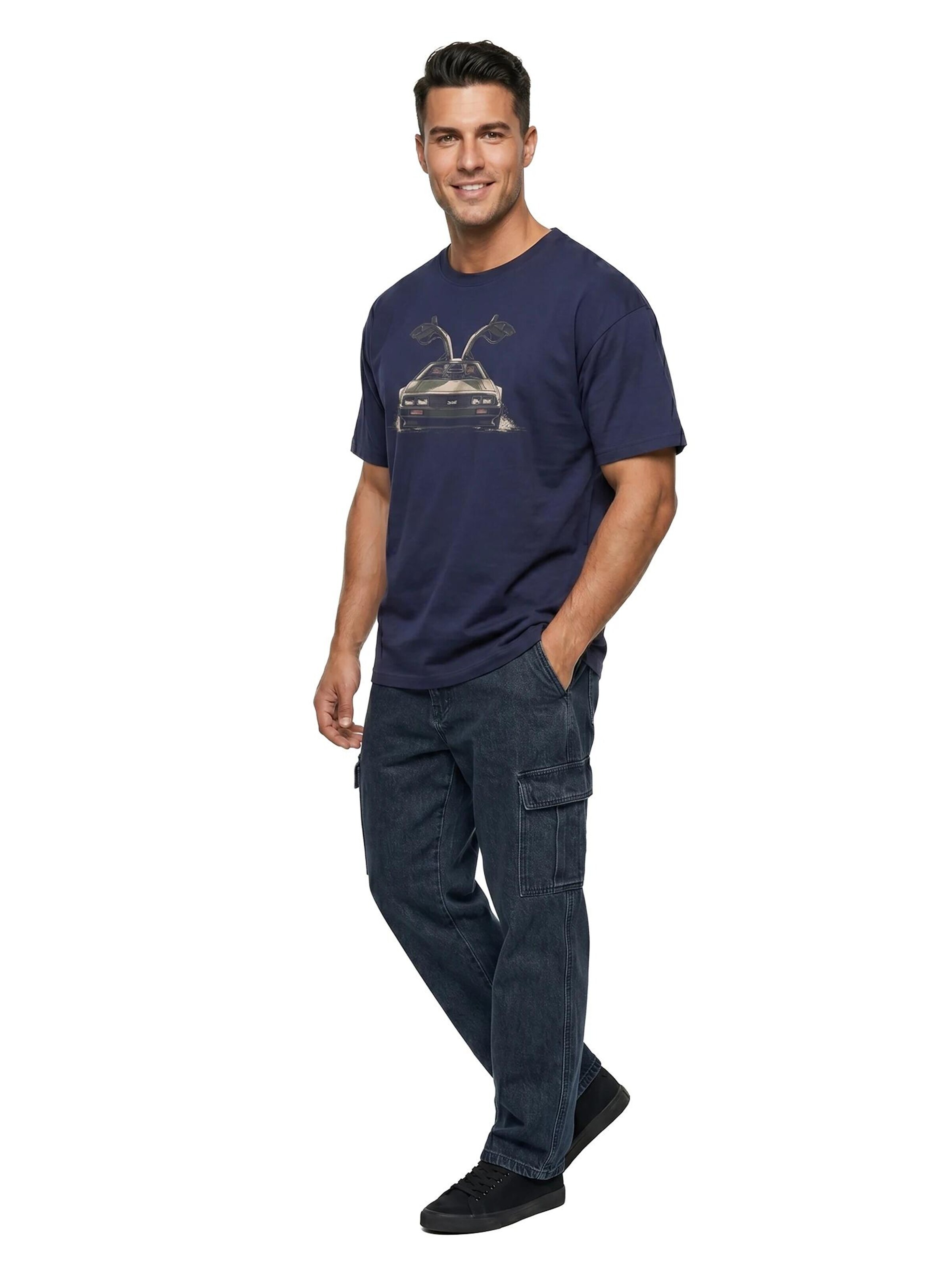MAKAYA Shirt 'BTF Flügeltürer' in Blue