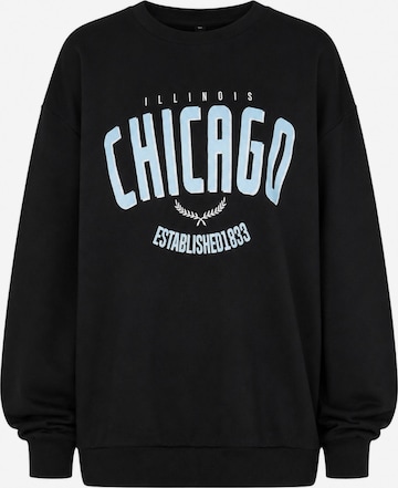 Worldclassca Oversizepullover 'Chicago' in Schwarz: Vorderseite