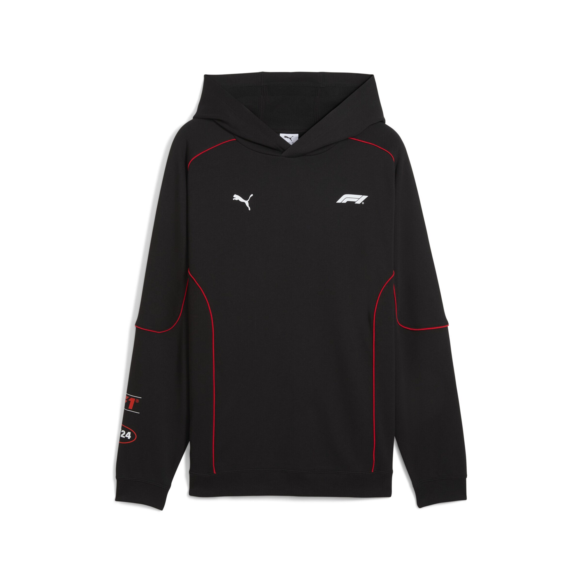 PUMA Sportsweatshirt 'F1' in Schwarz: Vorderseite