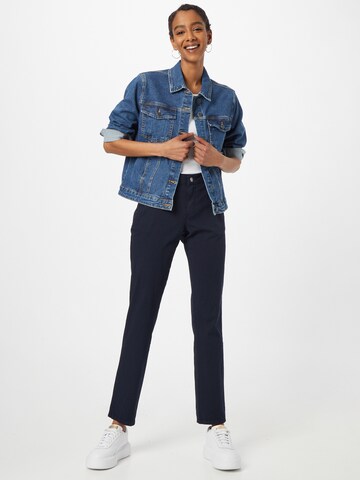 Coupe slim Pantalon MORE & MORE en bleu