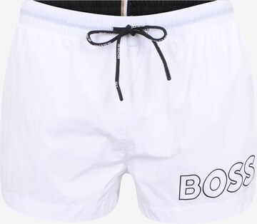BOSS BlackKupaće hlače - bijela boja: prednji dio