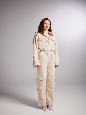 HOLLY LOLLY Loosefit Hose in Beige