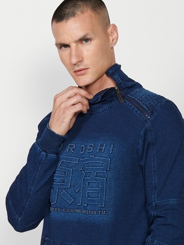 KOROSHI Sweatshirt in Blau