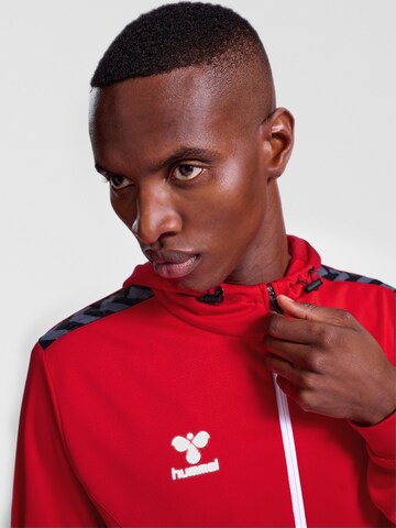 Hummel Sportsweatjacke 'Authentic' in Rot
