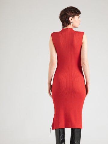 KARL LAGERFELD JEANS Sukienka z dzianiny w kolorze czerwony