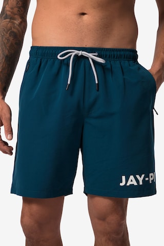 Shorts de bain JAY-PI en bleu : devant