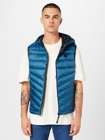 JACK & JONES Bodywarmer 'HERO' in Blauw: voorkant