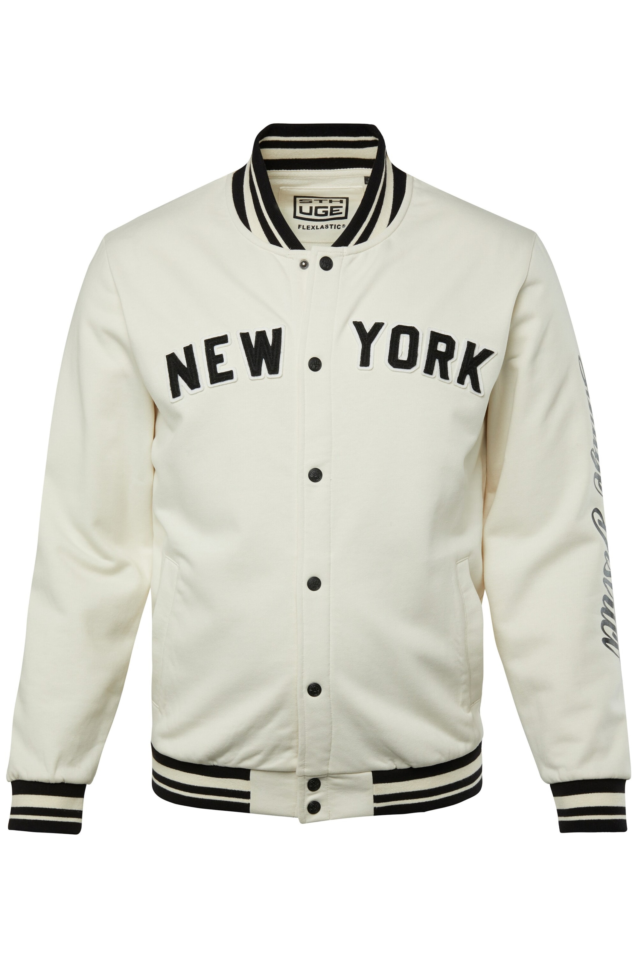 STHUGE Sweatjacke in Beige: Vorderseite