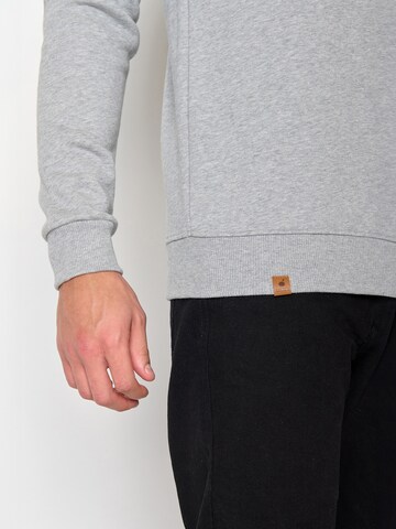 GREENBOMB Sweatshirt 'Bike Knut' in Grey