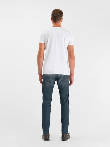 Coupe slim Jean Le Temps Des Cerises en bleu