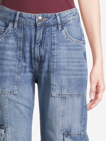 Wide Leg Jeans cargo AÉROPOSTALE en bleu