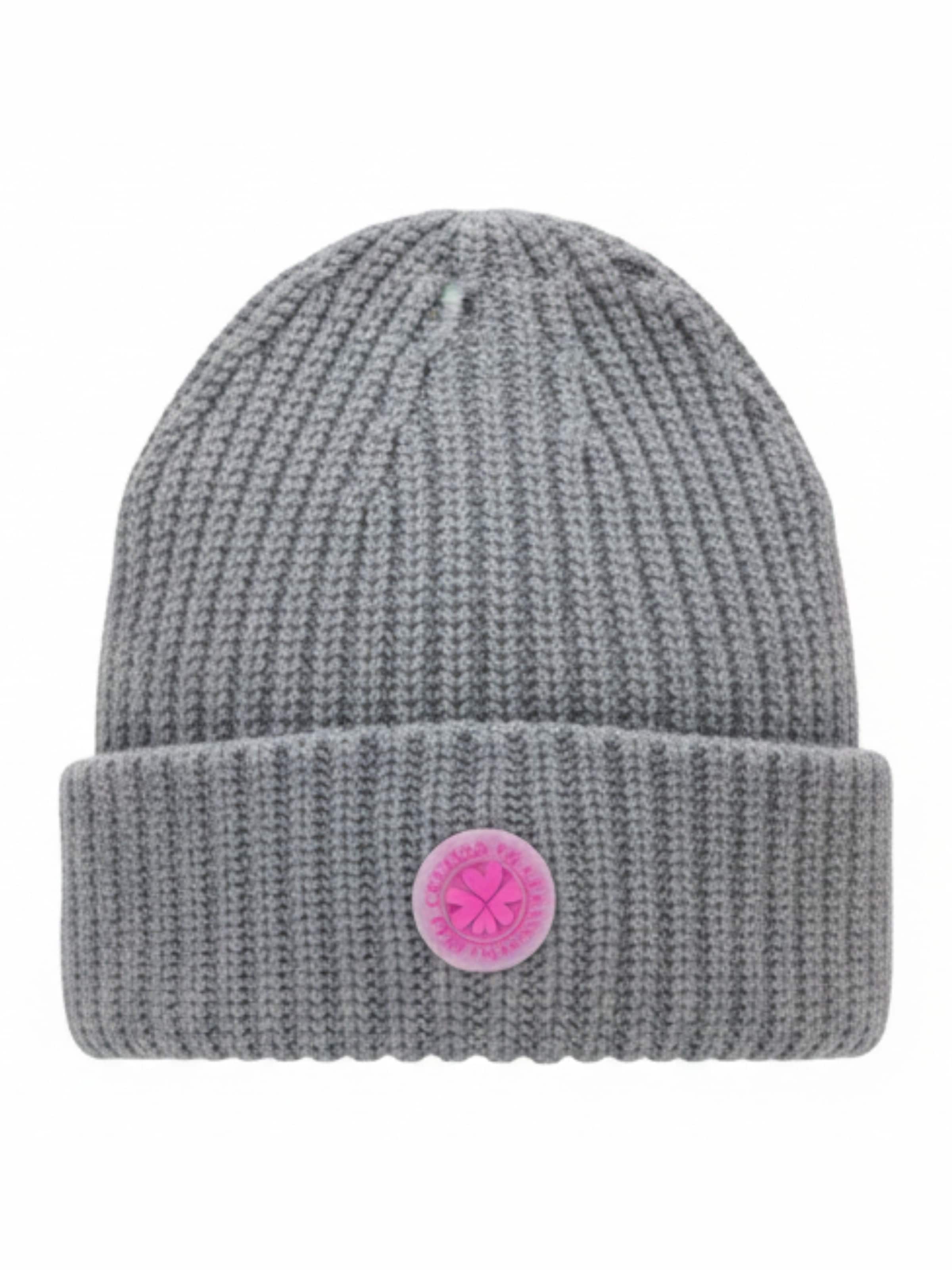 LIKS. Munich Beanie 'LIKS.' in Grey: front