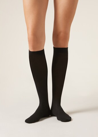 CALZEDONIA Socks in Black: front