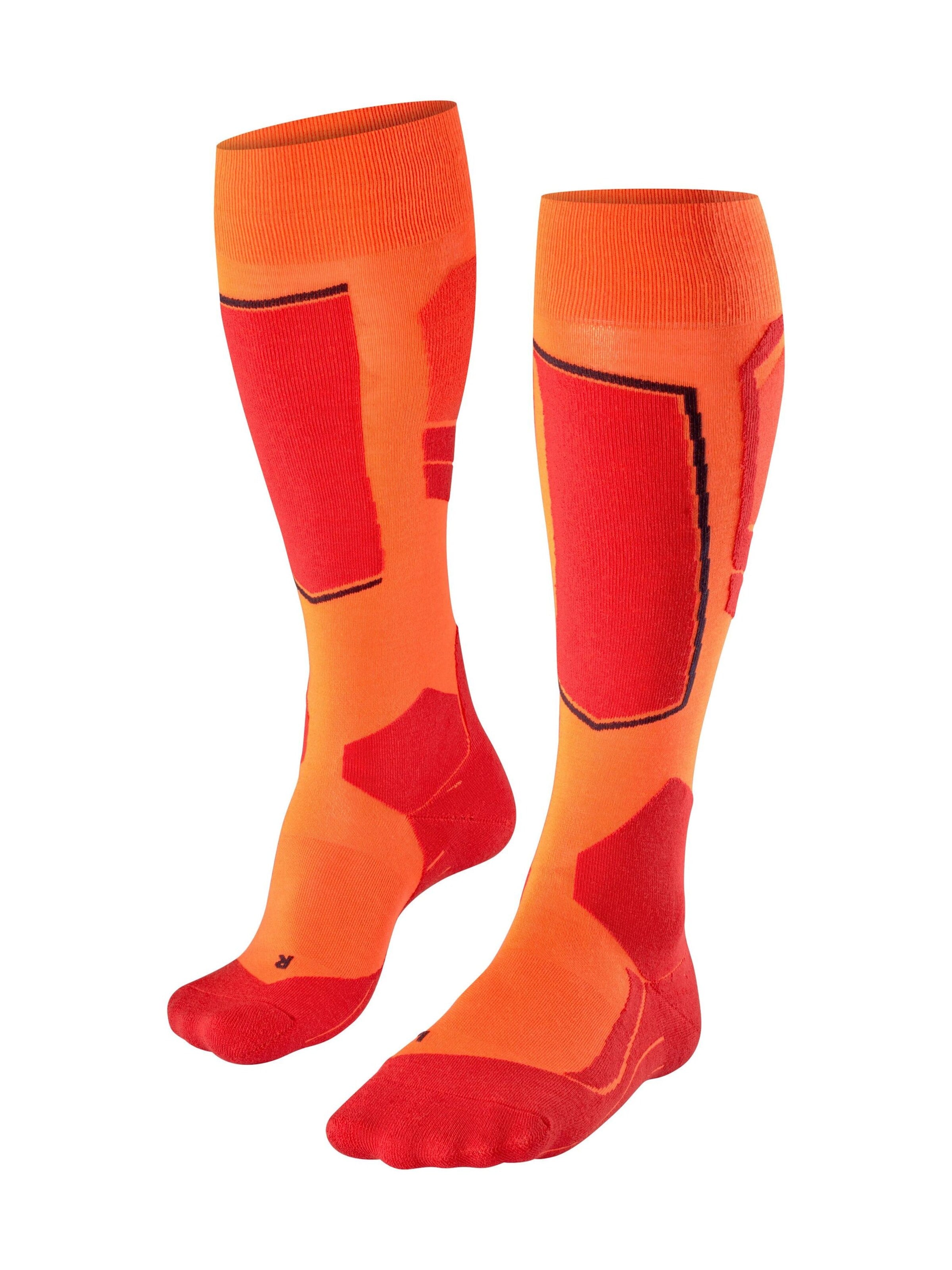 FALKE Athletic Socks 'SK4 Advanced' in Orange: front