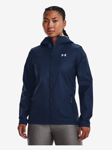 UNDER ARMOUR Sportjas 'Forefront' in Blauw: voorkant