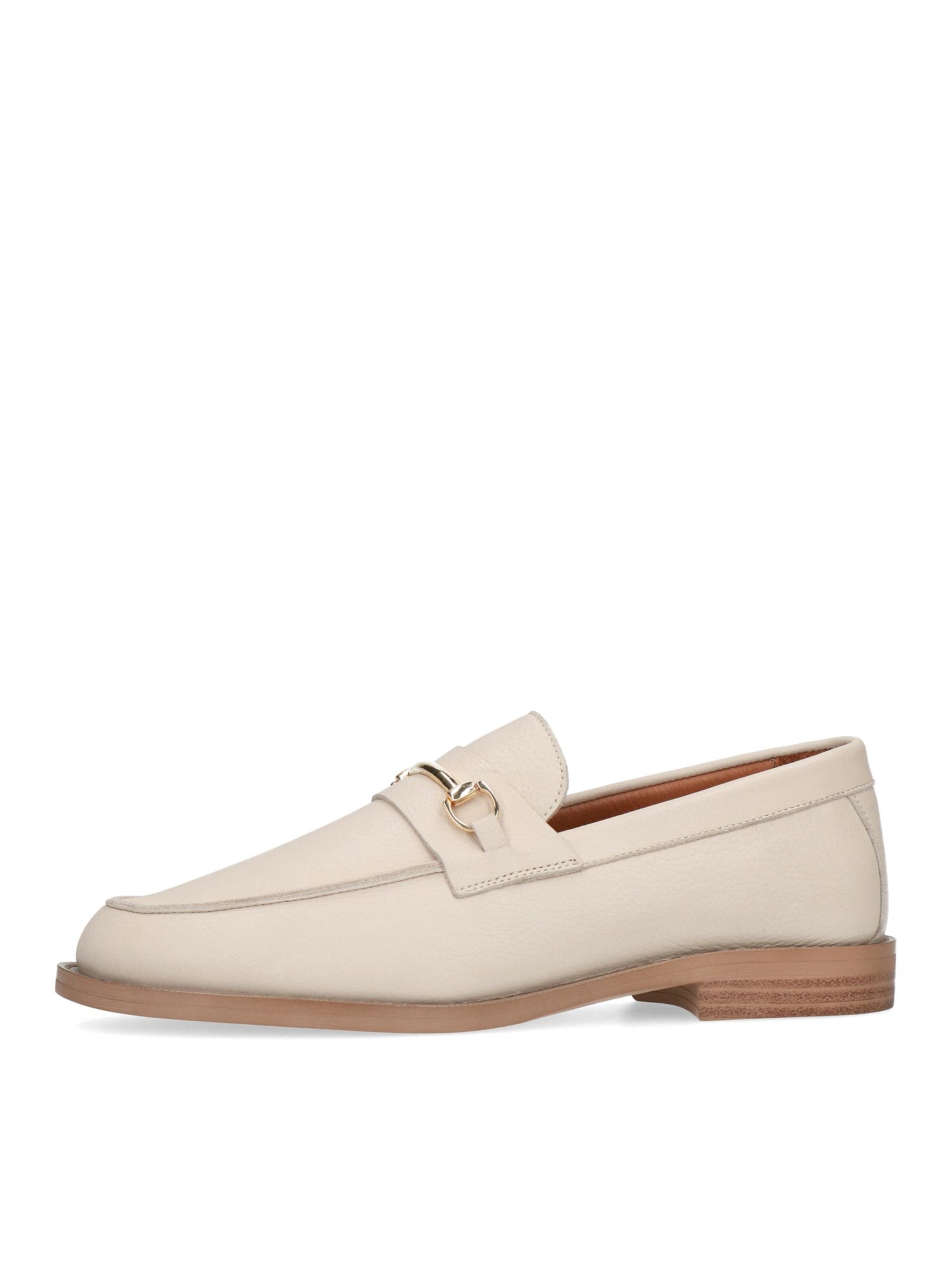 MANFIELD Classic Flats in Beige: front