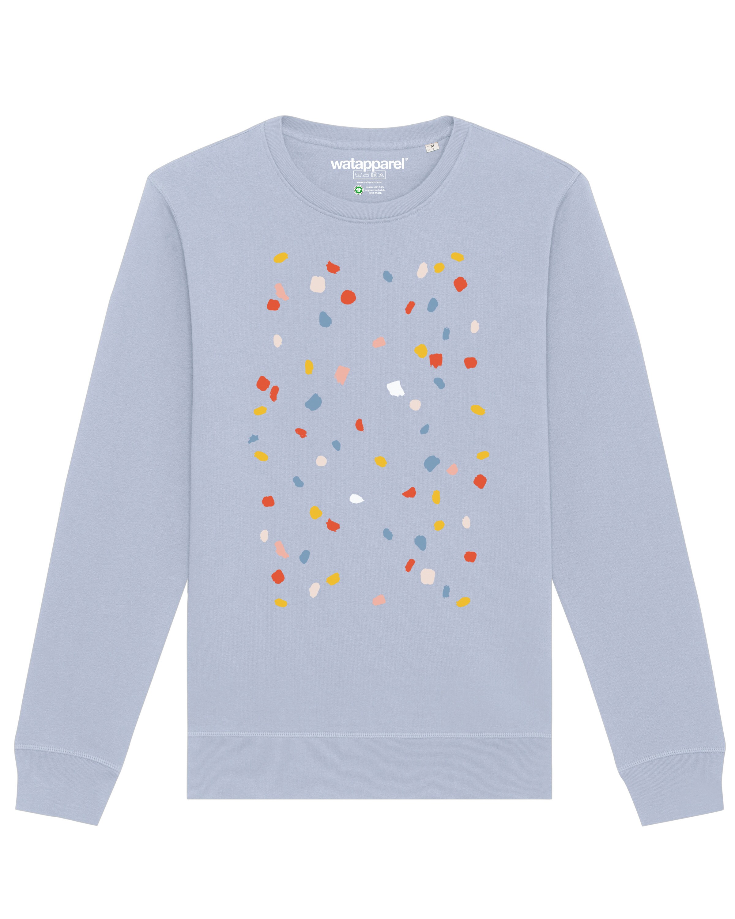 Watapparel Sweatshirt 'This is Art' in Blue: front