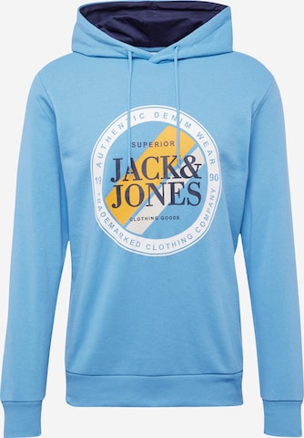 Sweat-shirt 'LOOF' JACK & JONES en bleu : devant