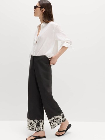 Wide Leg Pantalon Marks & Spencer en noir