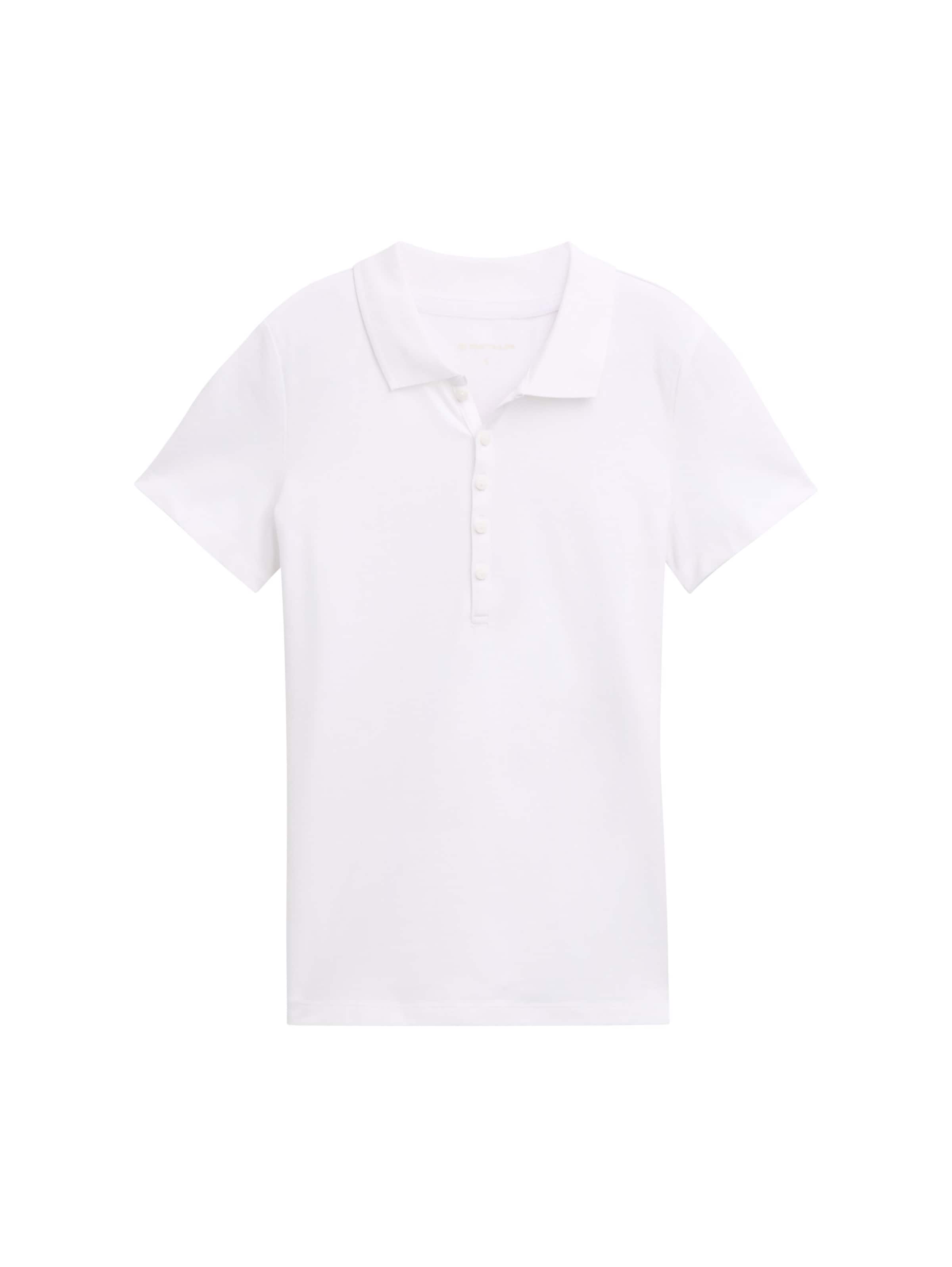 balts TOM TAILOR T-Krekls: no priekšpuses