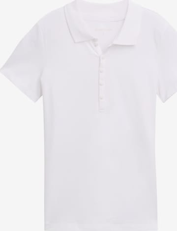 TOM TAILOR Poloshirt in Weiß: Vorderseite
