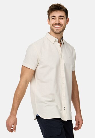 INDICODE JEANS Regular Fit Hemd 'Kenner' in Beige