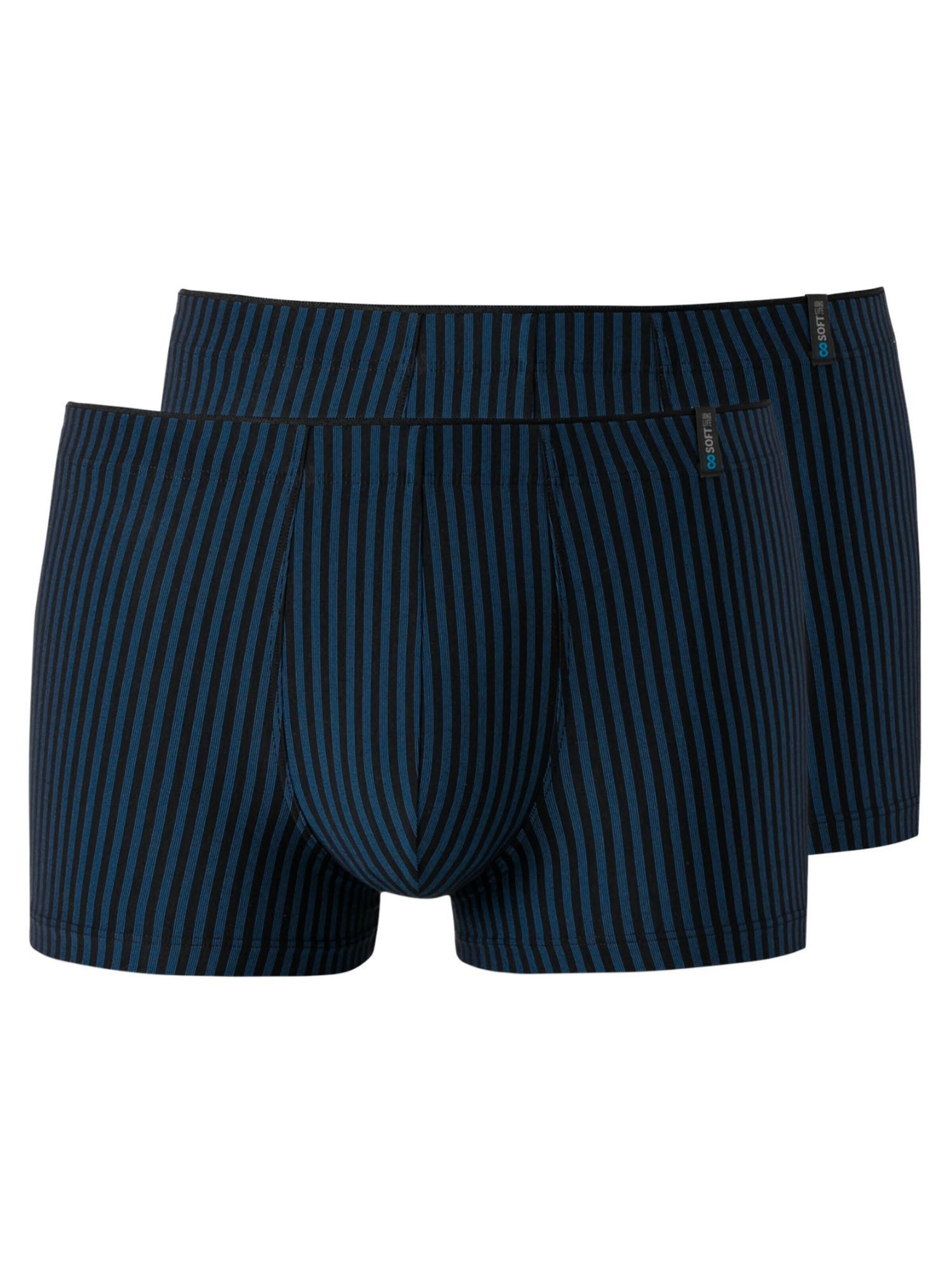 SCHIESSER Boxer shorts 'Long Life Soft' in Blue: front