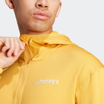 Veste en polaire fonctionnelle ADIDAS TERREX en jaune