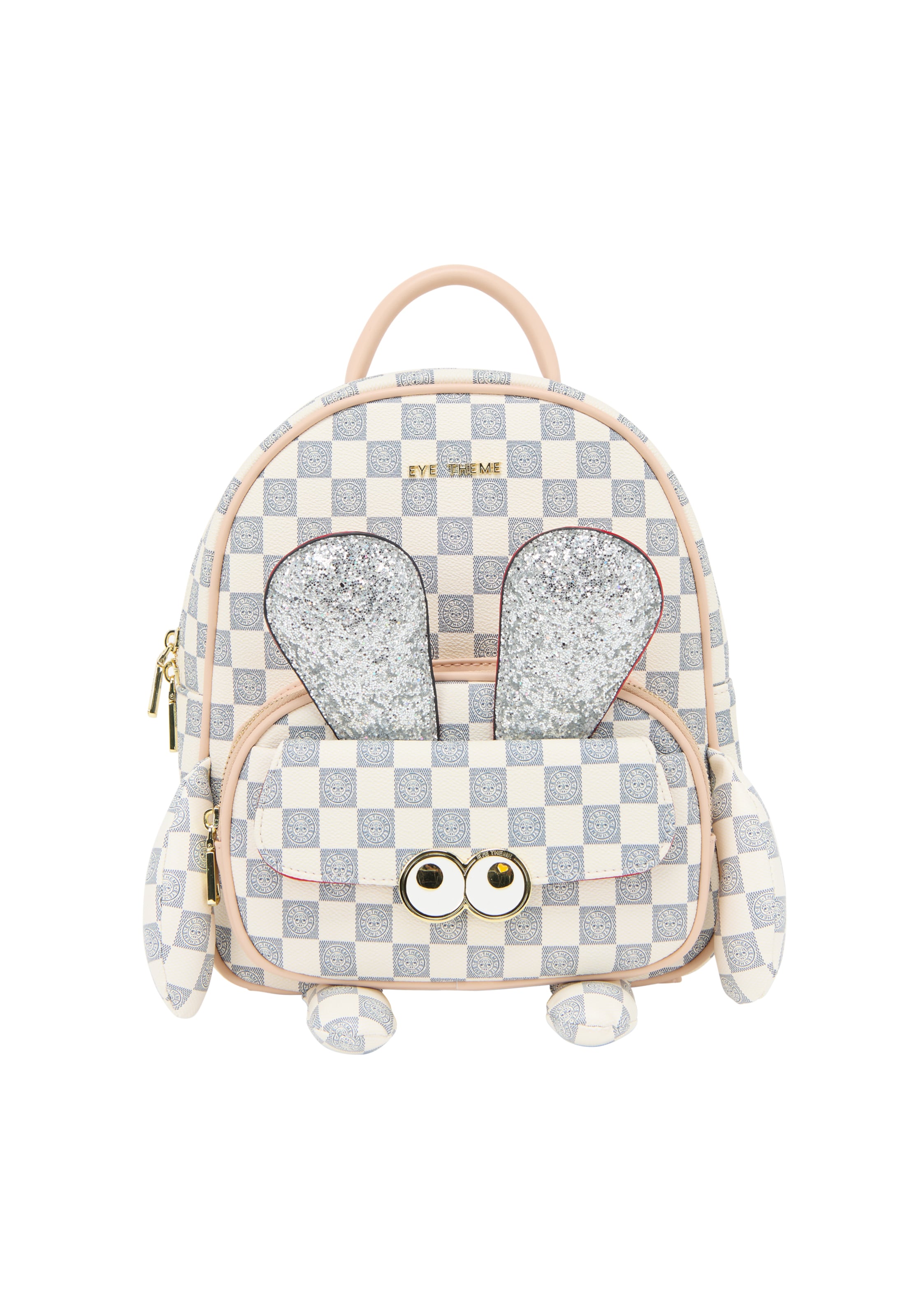 MYMO Rygsæk 'Eyetheme' i navy / lysegrå / sølv, Produktvisning