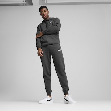 PUMA Tapered Sports trousers 'ESS No. 1' in Grey: front