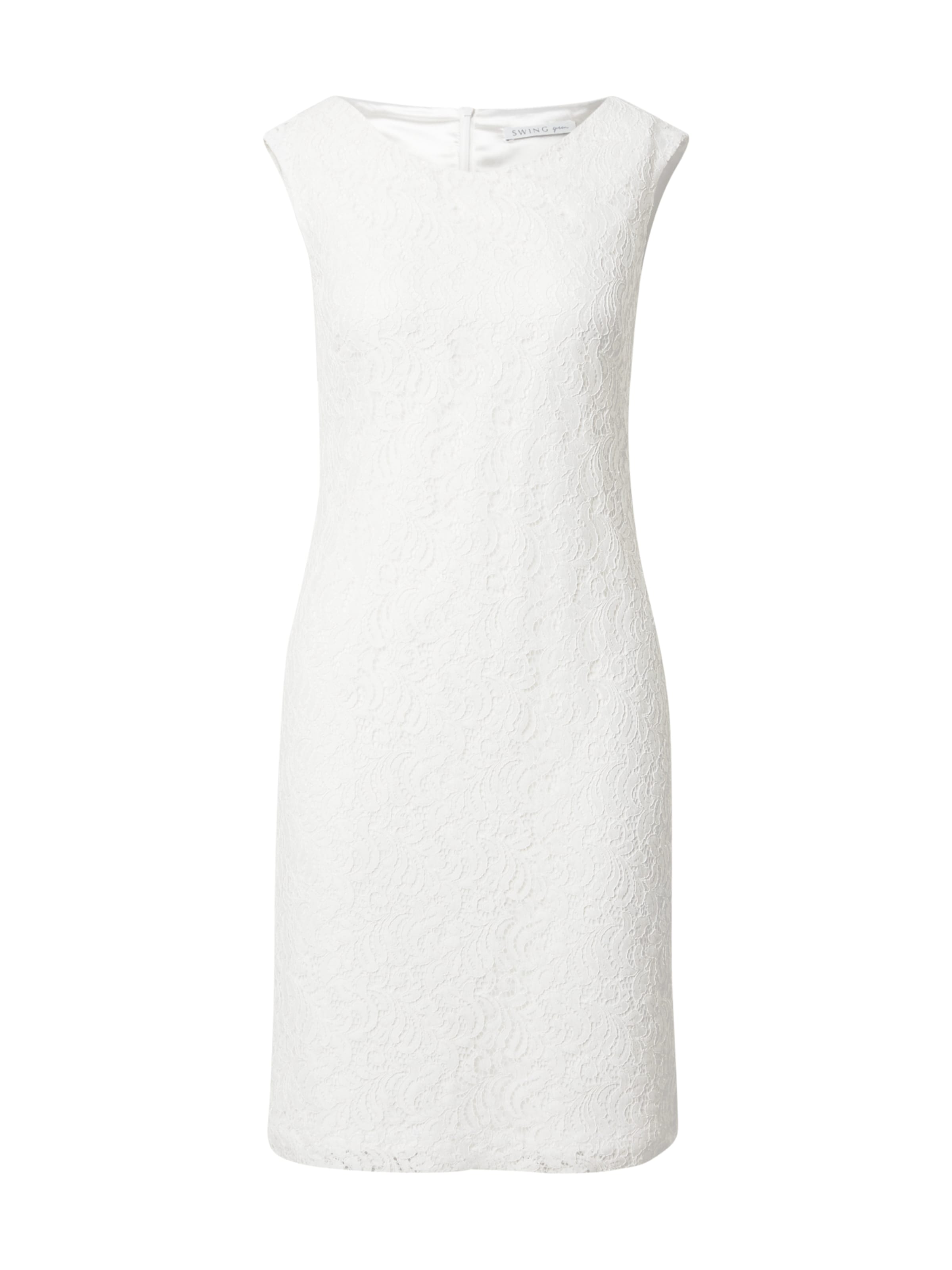 Frauen Große Größen SWING Kleid in Weiß - JN14656 Frauen Große Größen SWING Kleid in Weiß - JN14656