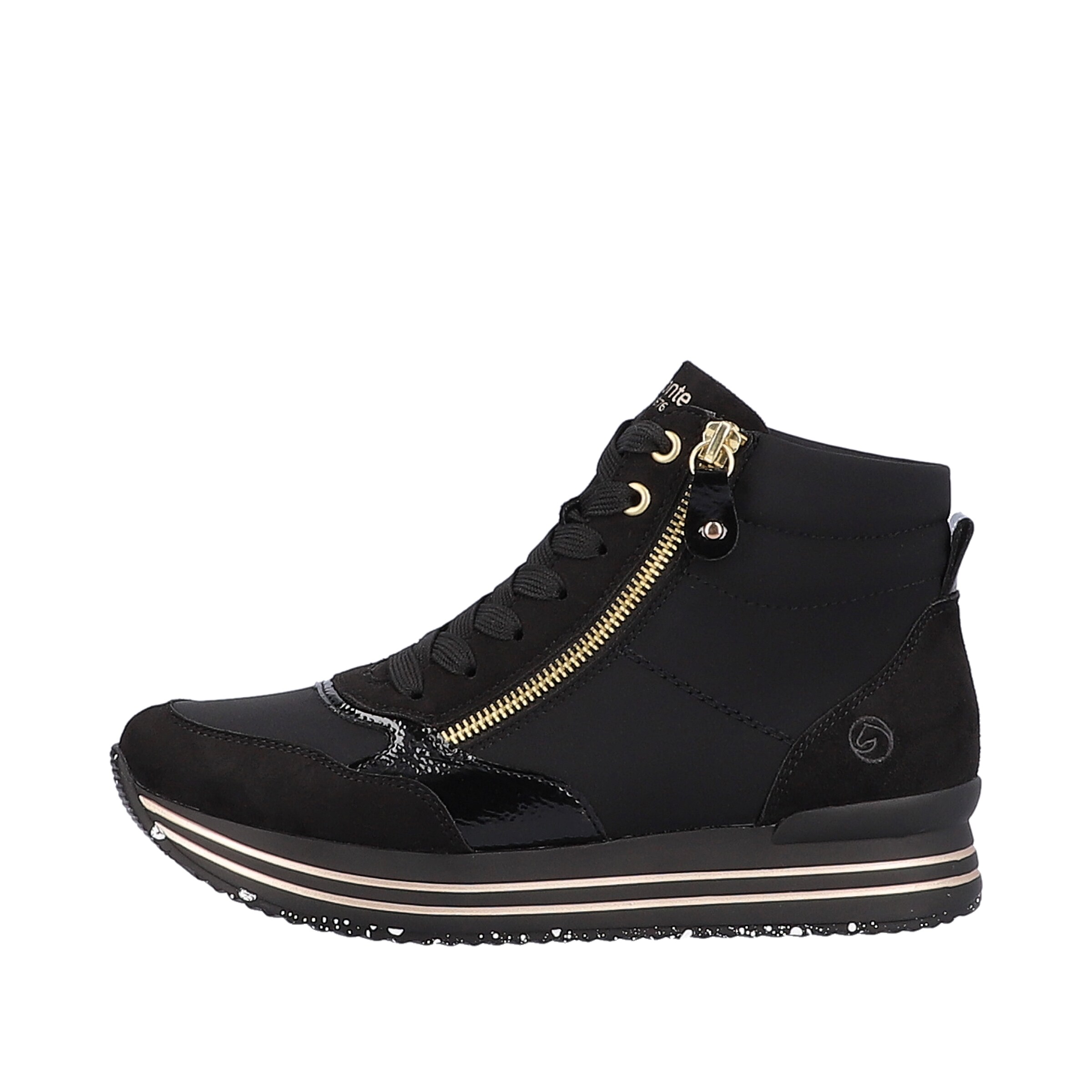 REMONTE High-Top Sneakers in Black