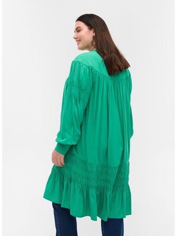 Zizzi Shirt Dress 'Rin' in Green
