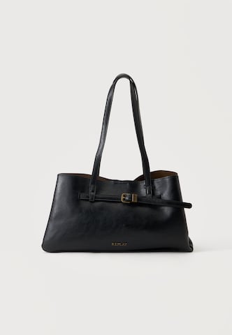 REPLAY - Bolso de hombro en negro: frente