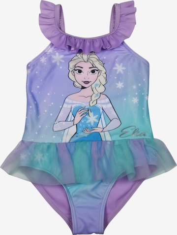 Disney Die Eiskönigin Swimsuit 'Elsa Frozen' in Purple: front