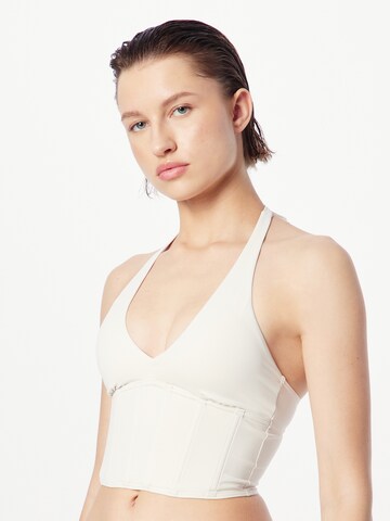 Gilly Hicks Triangle Top in White: front