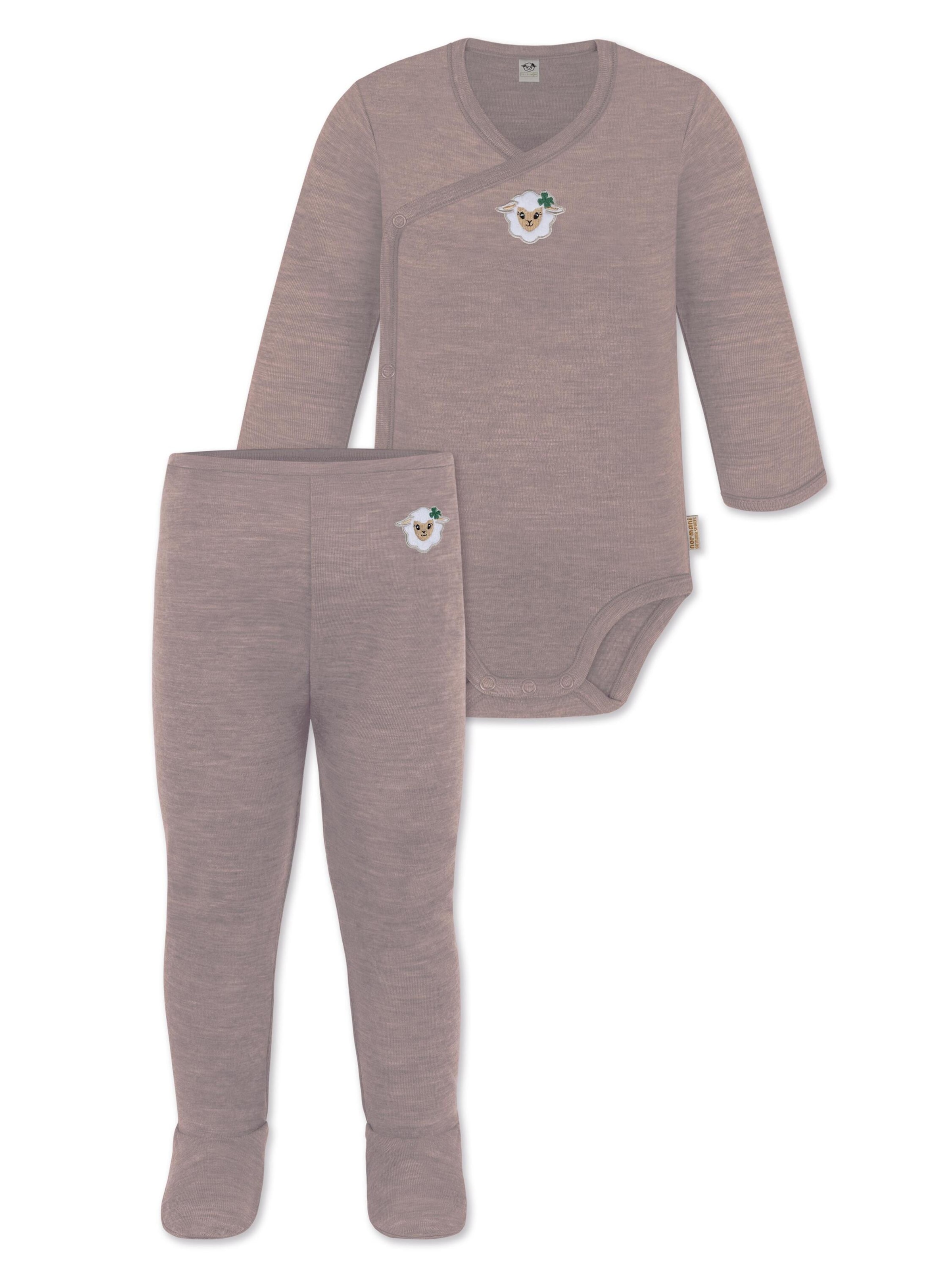 Ensemble de linge normani en rose : devant